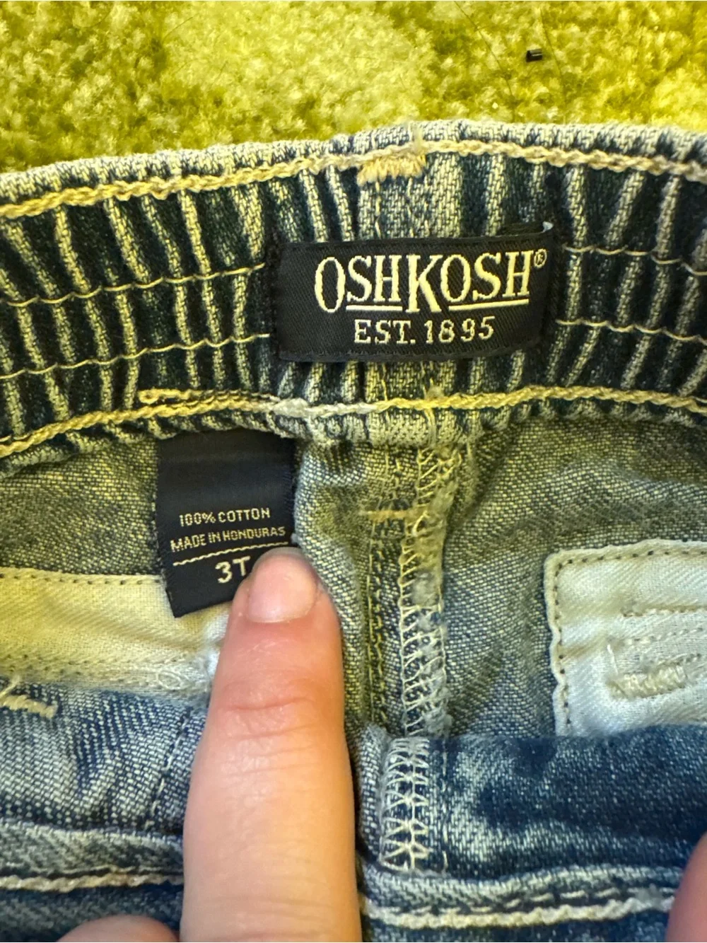 OshKosh B'gosh Dark Blue Kids Cargo Jeans